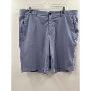 Dunning Men’s Blue Striped Lightweight Golf Shorts Moisture Wicking Size 38 EUC